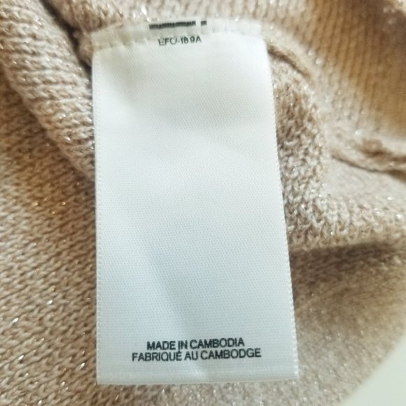 Express Rose Pink Sparkle V-neck Sweater Back Zipper XS - Picture 10 of 12